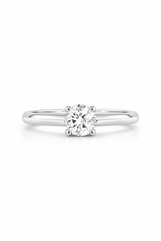 14K White Gold Earring Mounting, 6.5mm