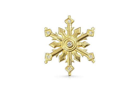 14kt Snowflake with Diamonds — Cape Cod Moments interchangeable charm