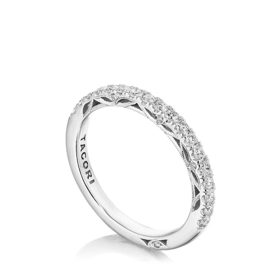 Platinum Diamond Half-Way Band by Tacori, 0.40 ct