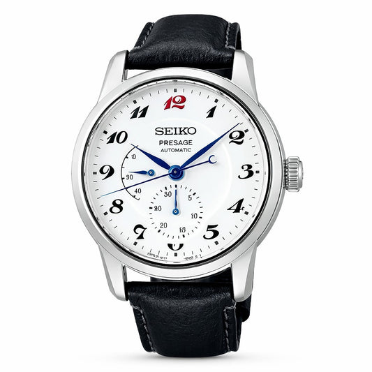Pre-Owned Seiko Presage SPB401 Watchmaking 110th Anniversary Limited Edition, White Enamel Dial (Box & Papers), the actual watch