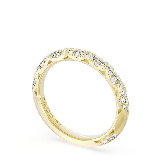 18K Yellow Gold Diamond Half-Way Band by Tacori, 0.44 ct