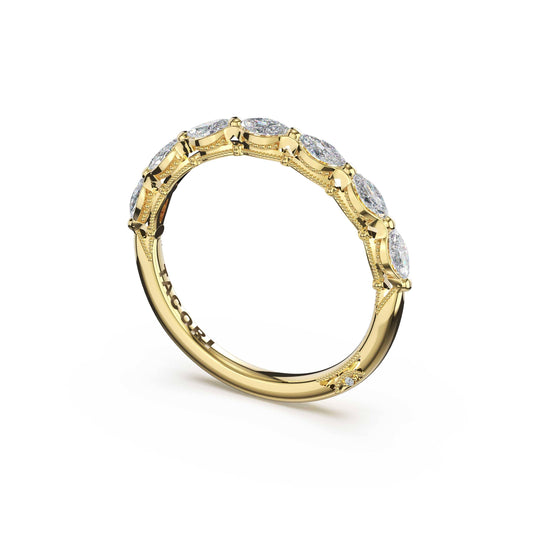 Tacori 18K Yellow Gold Diamond Half-Way Band, 0.43 ct