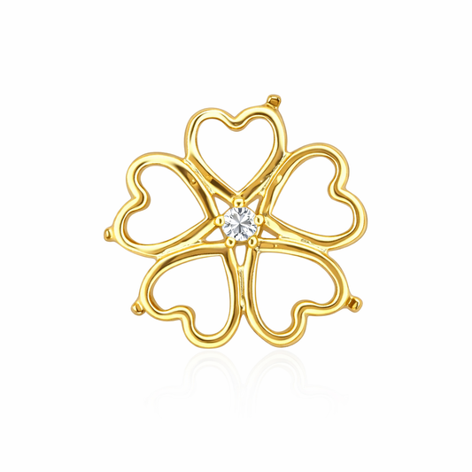 14kt Five Hearts