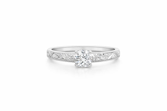 Palladium Diamond Remount, 0.10 ct