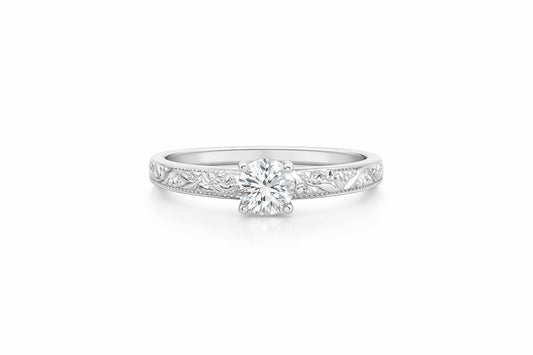 Palladium Diamond Remount, 0.10 ct