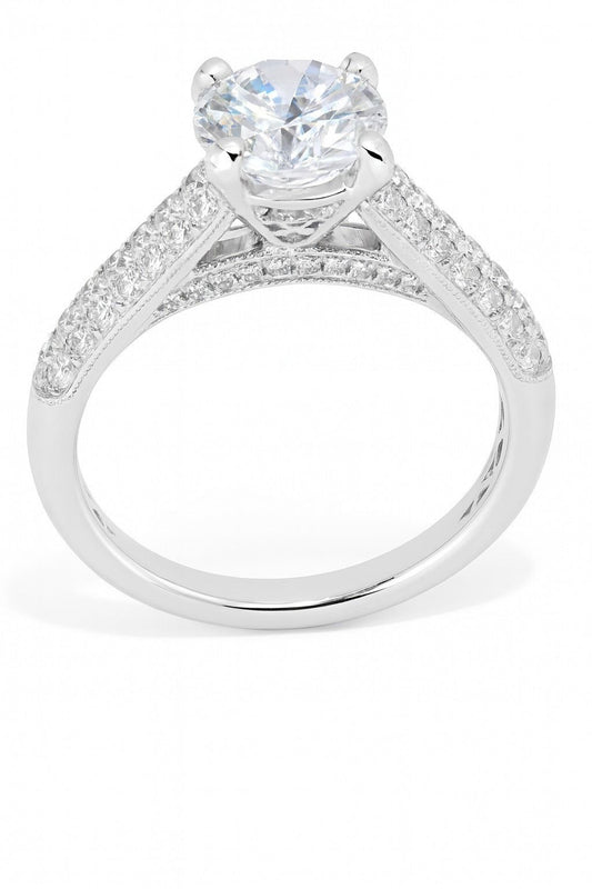 Platinum Diamond Engagement Ring, 1.20 ct