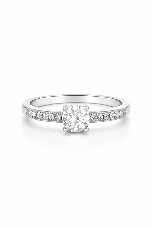 Platinum Round Diamond Remount, 0.30 ct