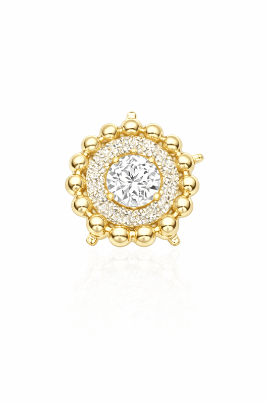 14kt Cranberry Charm