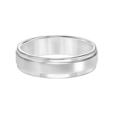 Platinum Polish Edges Satin Center Band