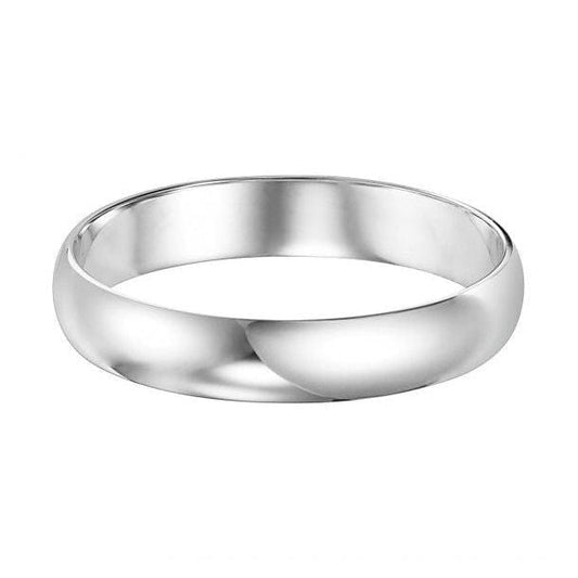 Platinum Low Dome Wedding Band
