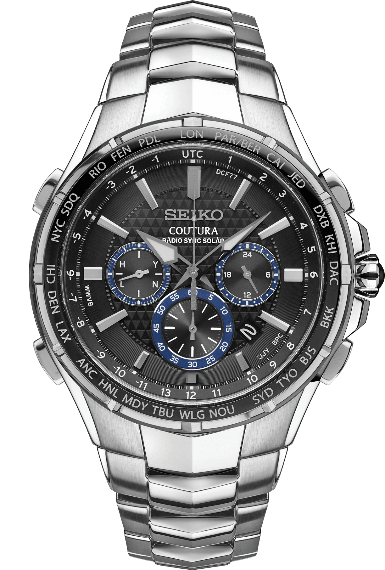Seiko Coutura Radio Sync Solar Chronograph SSG009