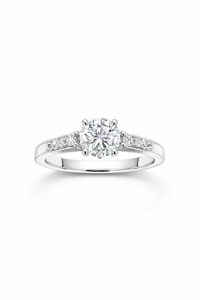 Round Diamond Solitaire Ring, 1.01 ct