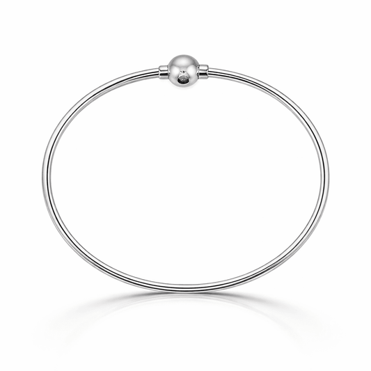 Sterling silver 1 ball Cape Cod style bracelet