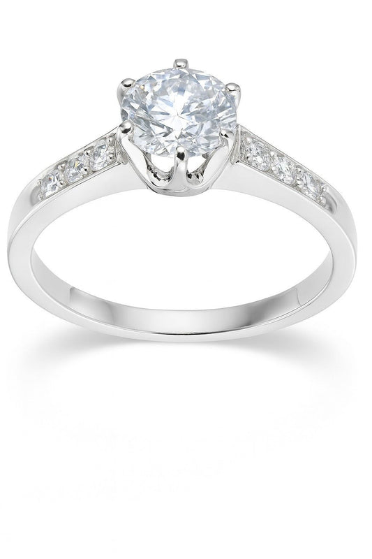 Round Diamond Ring, 0.77 ct