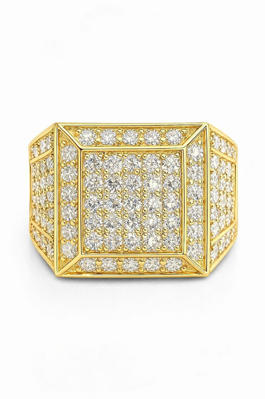 10K Yellow Gold Men's Diamond Ring, 3.00 ctw