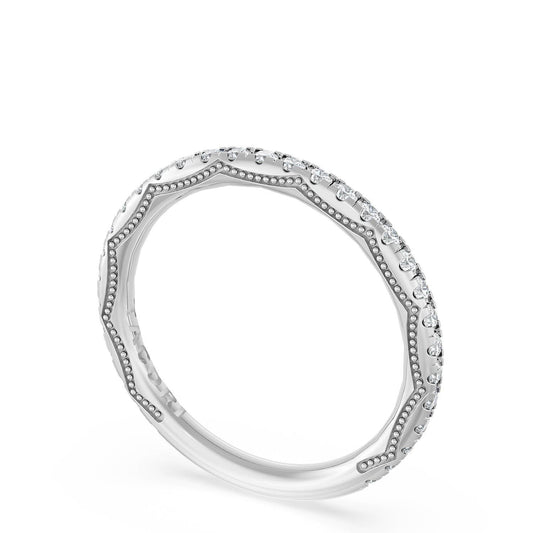 Tacori Platinum Diamond Three-Quarter Band, 0.41 ct