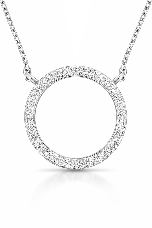 Sterling silver Cape Cod Moments necklace with diamonds