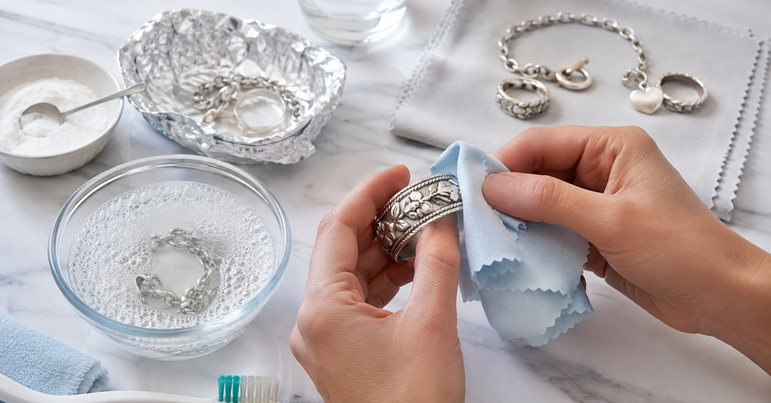 how to clean silver jewelry