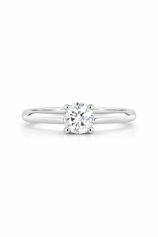 14K White Gold Earring Mounting, 6.5mm