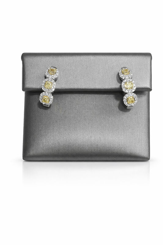 Gold Diamond Earrings, 1 ct