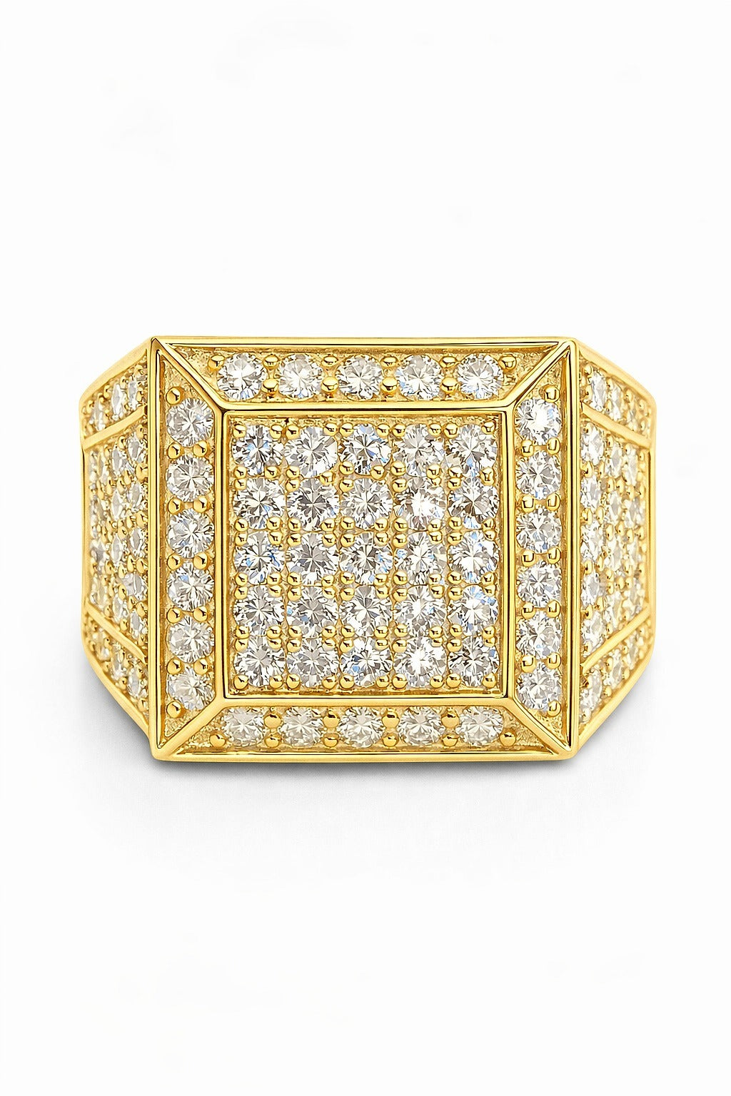 10K Yellow Gold Men's Diamond Ring, 3.00 ctw