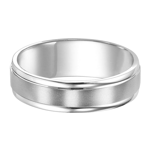 Platinum Polished Satin Band