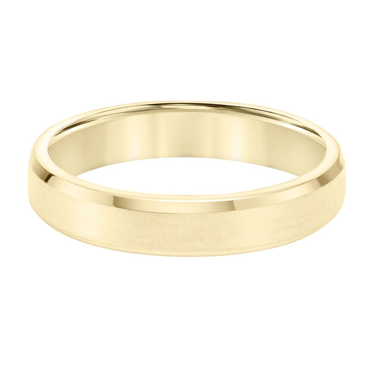 14K Yellow Gold Polished Satin Band