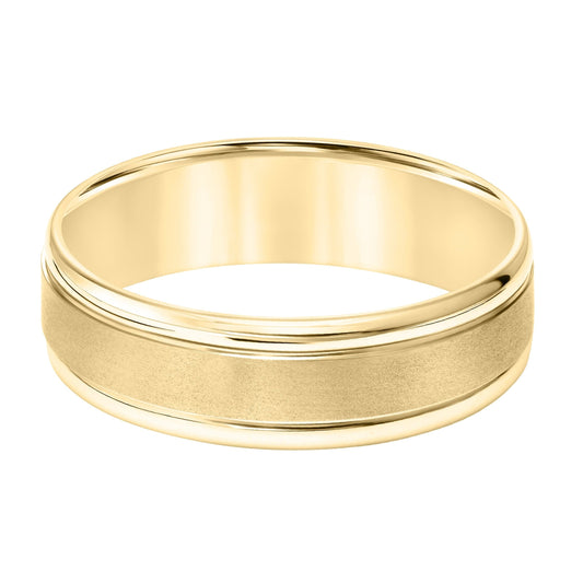 14K Yellow Gold Engraved Band