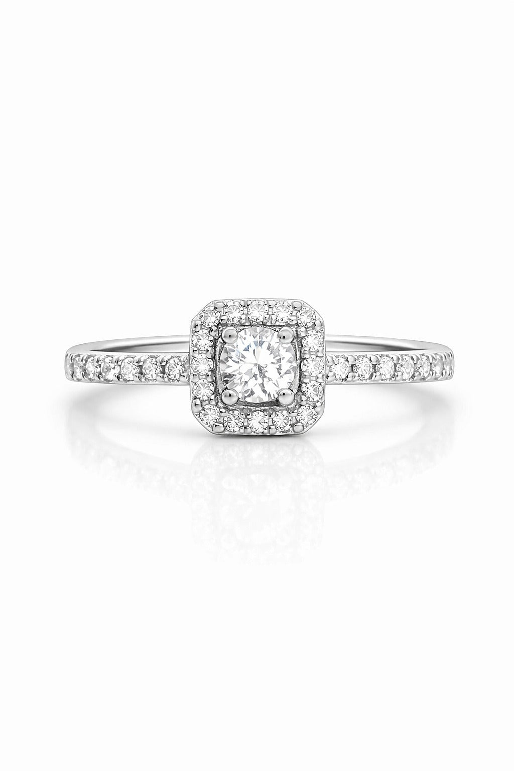 14K White Gold Diamond Remount Set, 0.55 ctw
