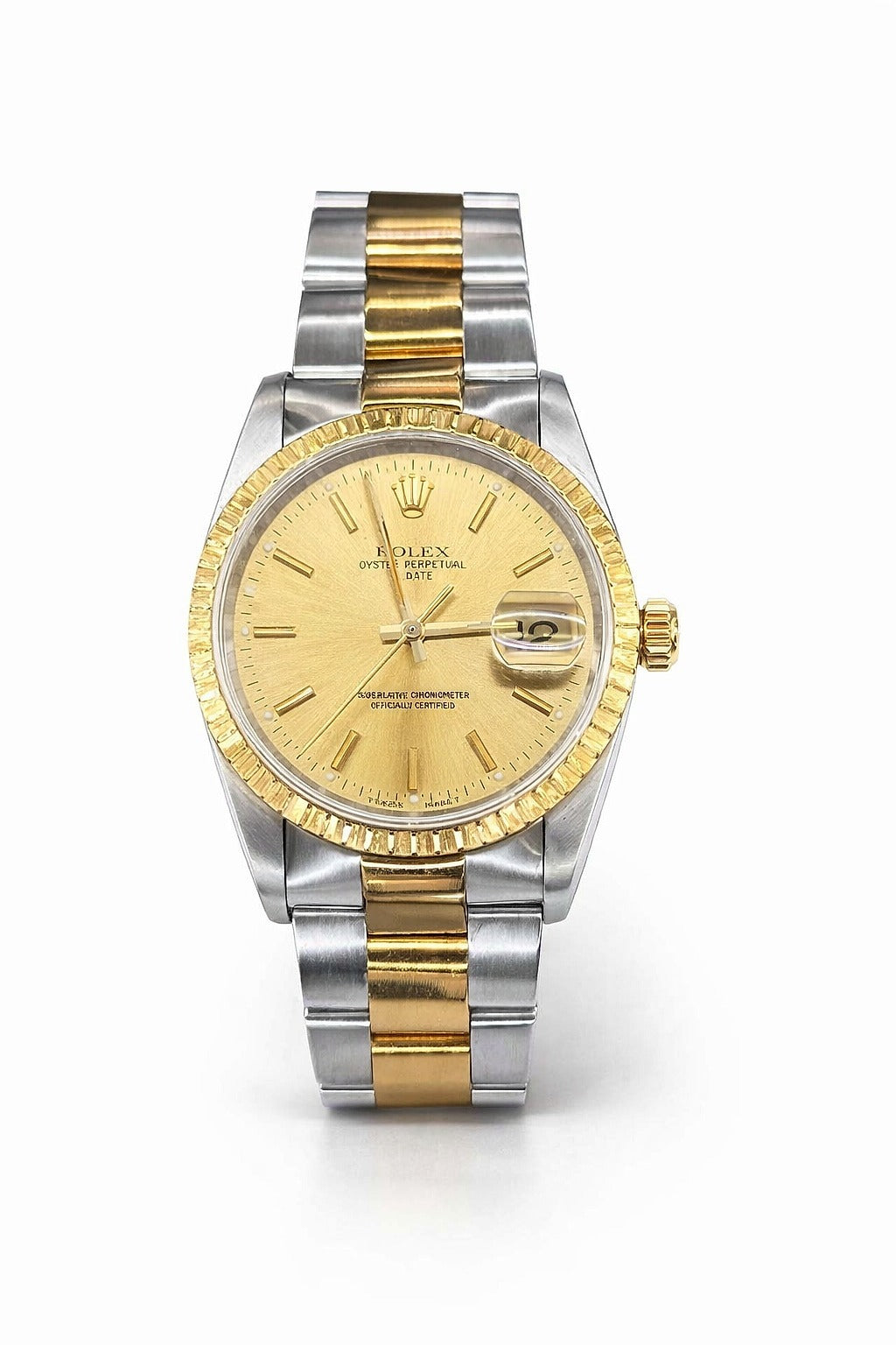Pre-Owned Rolex Datejust Champagne Dial Oyster Bracelet Ref. 15223