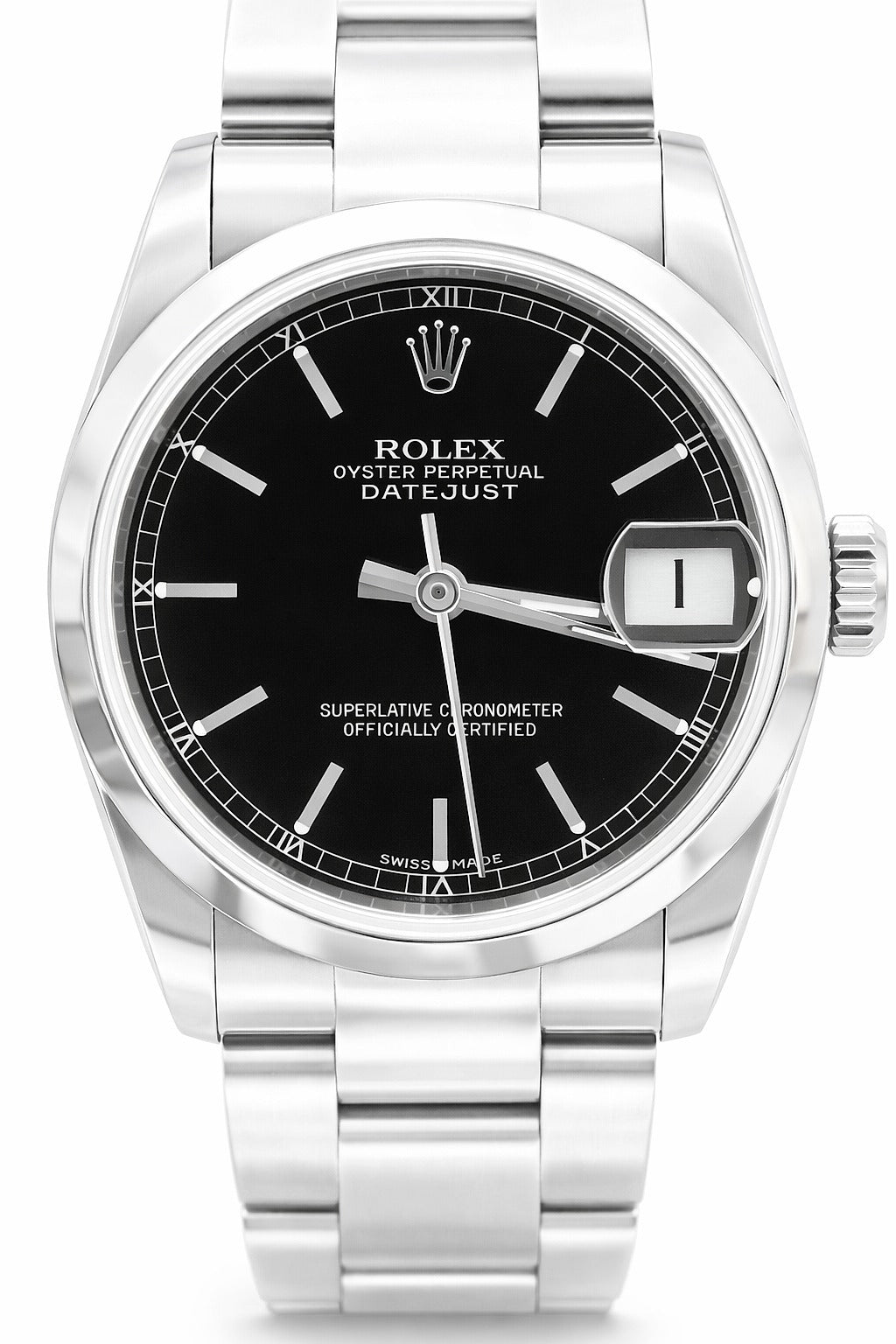 Rolex Datejust 31 mm Black Stick Dial Watch 278240