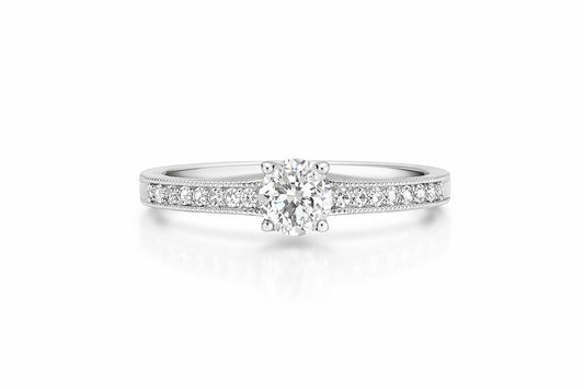 14K White Gold Diamond Remount Earrings, 0.25 ct