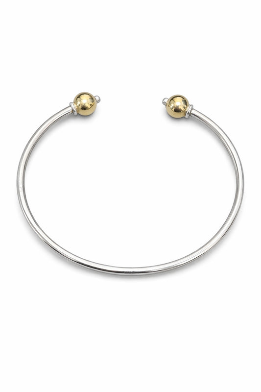 2tone s.silver/14ky Cape Cod style cuff