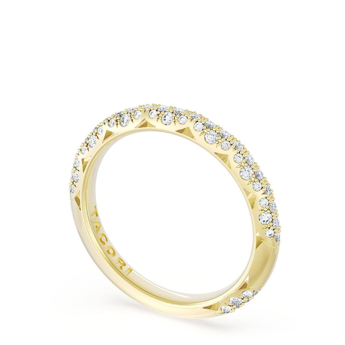 18K Yellow Gold Diamond Half-Way Band by Tacori, 0.44 ct