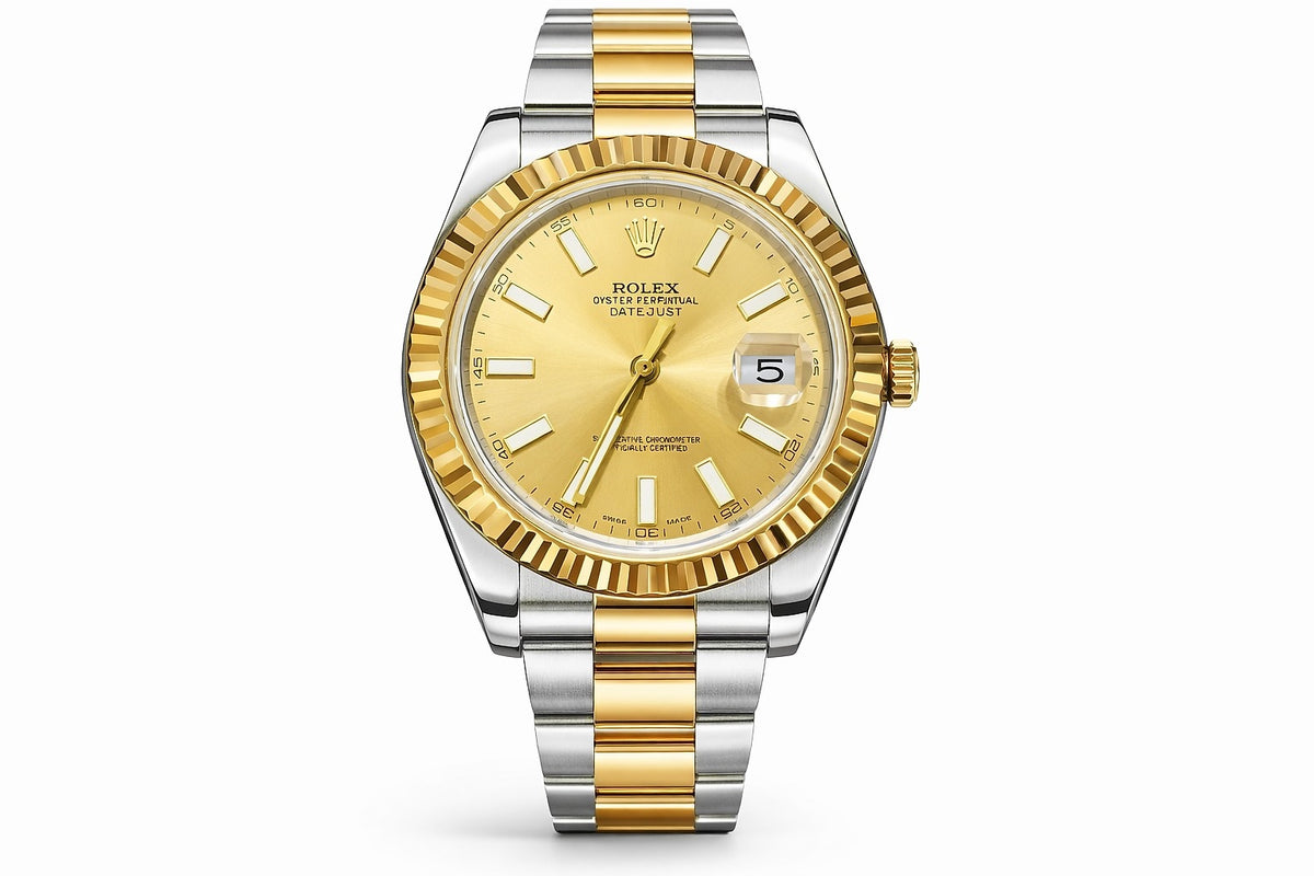Pre-Owned Rolex Datejust II Champagne Stick Dial on Oyster Bracelet, Ref. 116333