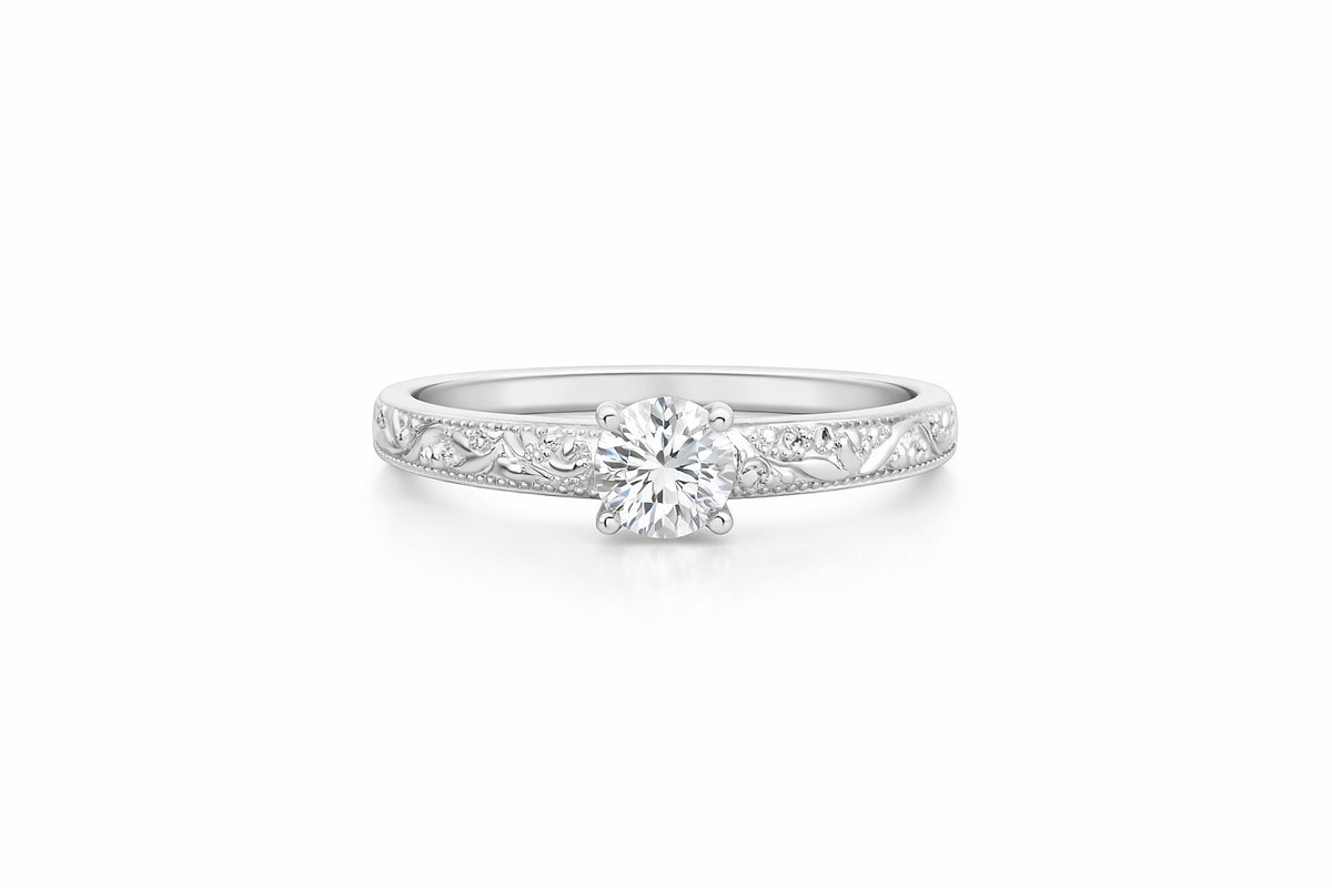 Palladium Diamond Remount, 0.10 ct