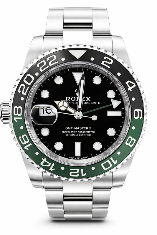 Rolex GMT-Master II Left Handed Stainless Steel Oyster Bracelet Watch 126720VTNR