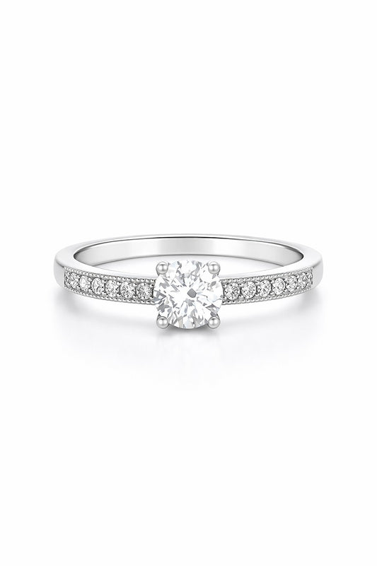 Platinum Round Diamond Remount, 0.30 ct