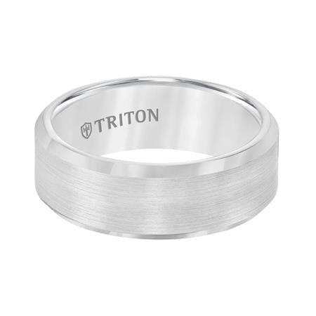 Tungsten Band with Satin Finish Center Polished Edges