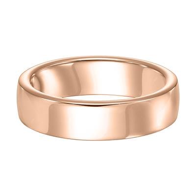 14K Rose Gold High Polish Band