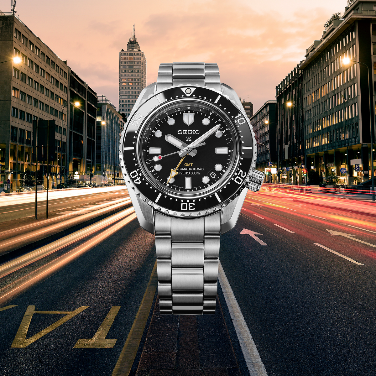 Seiko Luxe PROSPEX 1968 HERITAGE DIVER'S GMT Watch HBC002