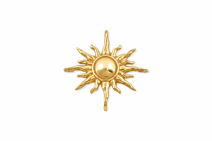 14kt Yellow Gold Sun Charm