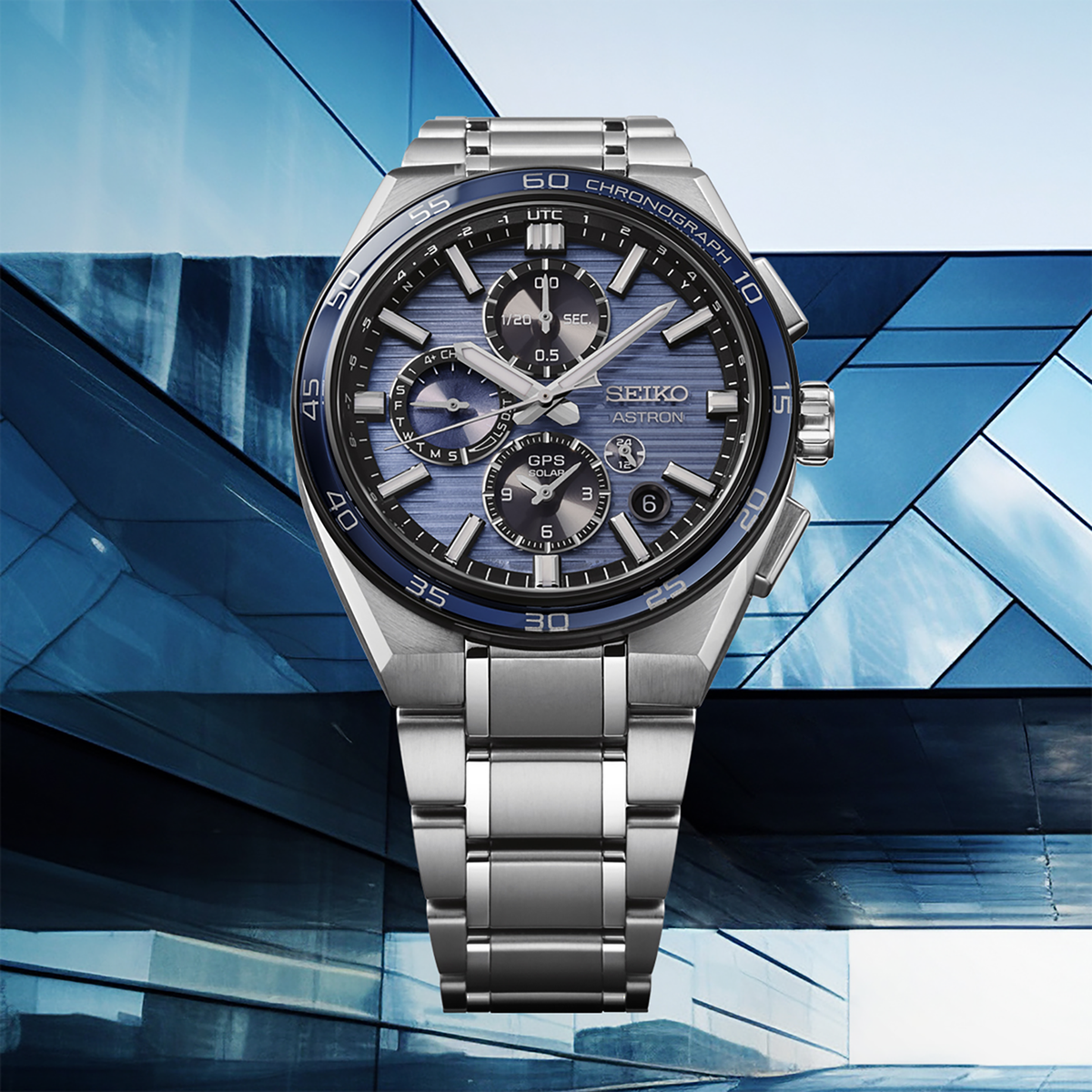 Astron Gps Solar Dual-Time Chronograph  SSH175
