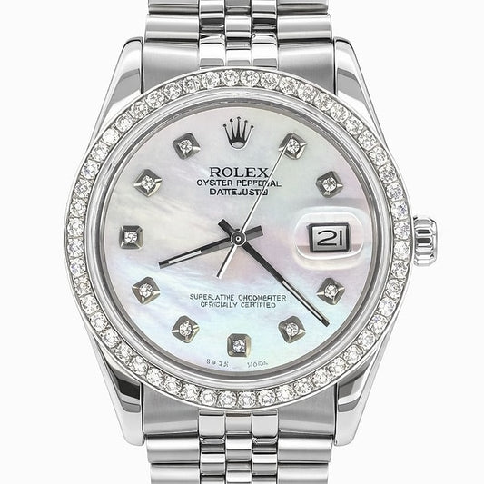 Pre-Owned Rolex Datejust Mother of Pearl Dial Ref. 16030