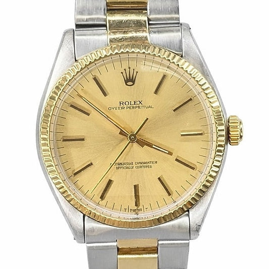 Pre-Owned Rolex Oyster Perpetual 34mm Champagne Dial Oyster Ref. 1005