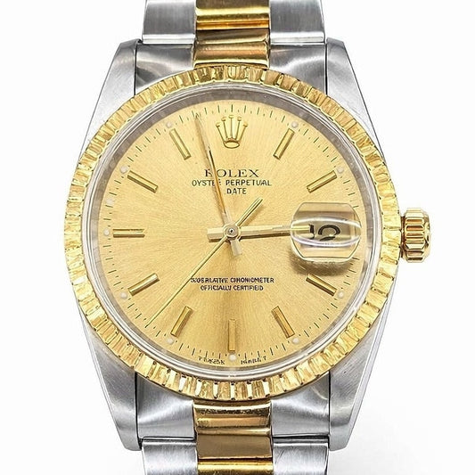 Pre-Owned Rolex Datejust Champagne Dial Oyster Bracelet Ref. 15223