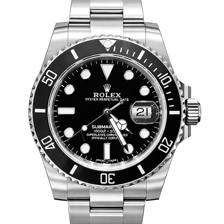 Pre-Owned Rolex Submariner Black Dial on Oyster Bracelet, Ref. 116610LN