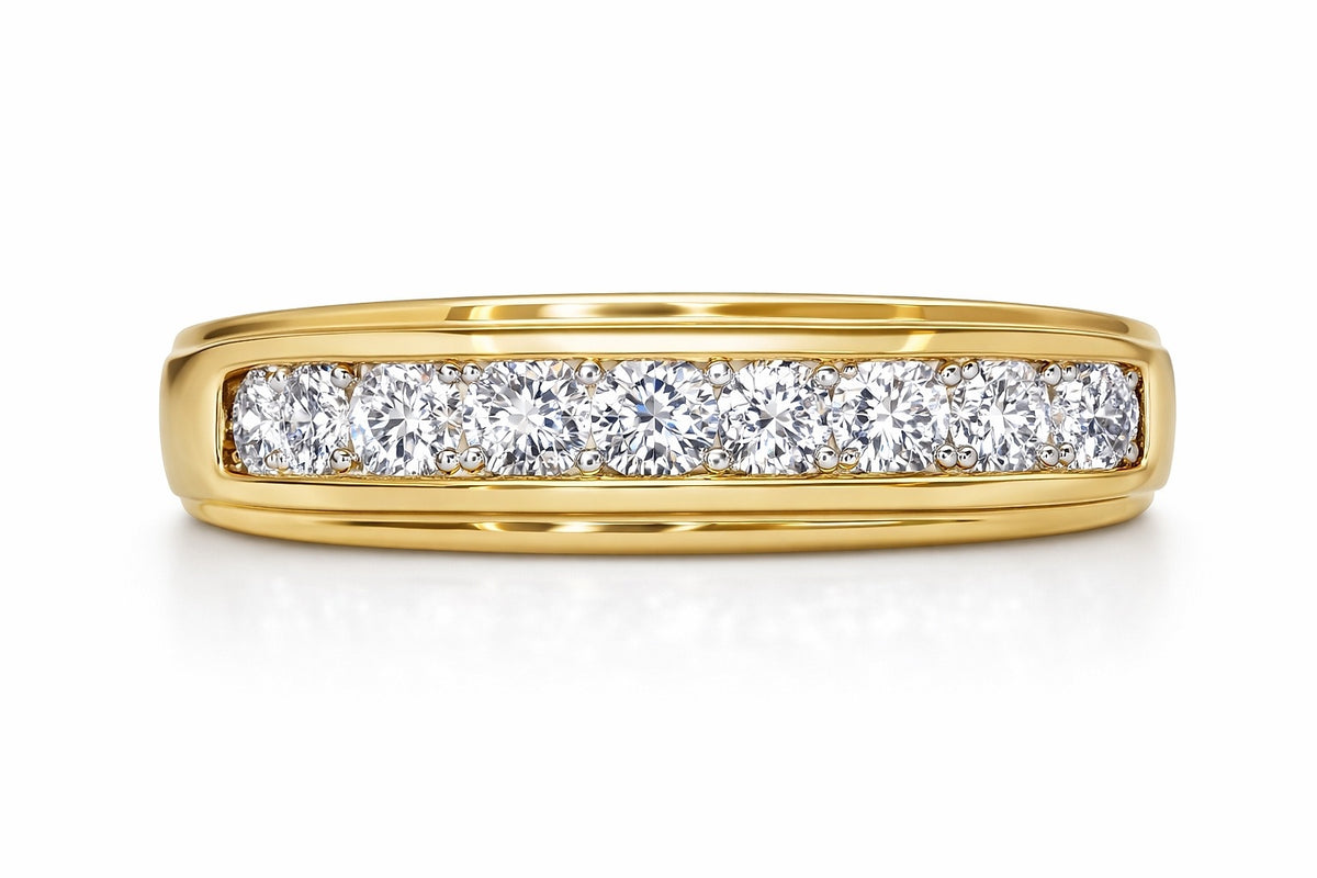 10K Yellow Gold Diamond Ring, 3/8 ctw
