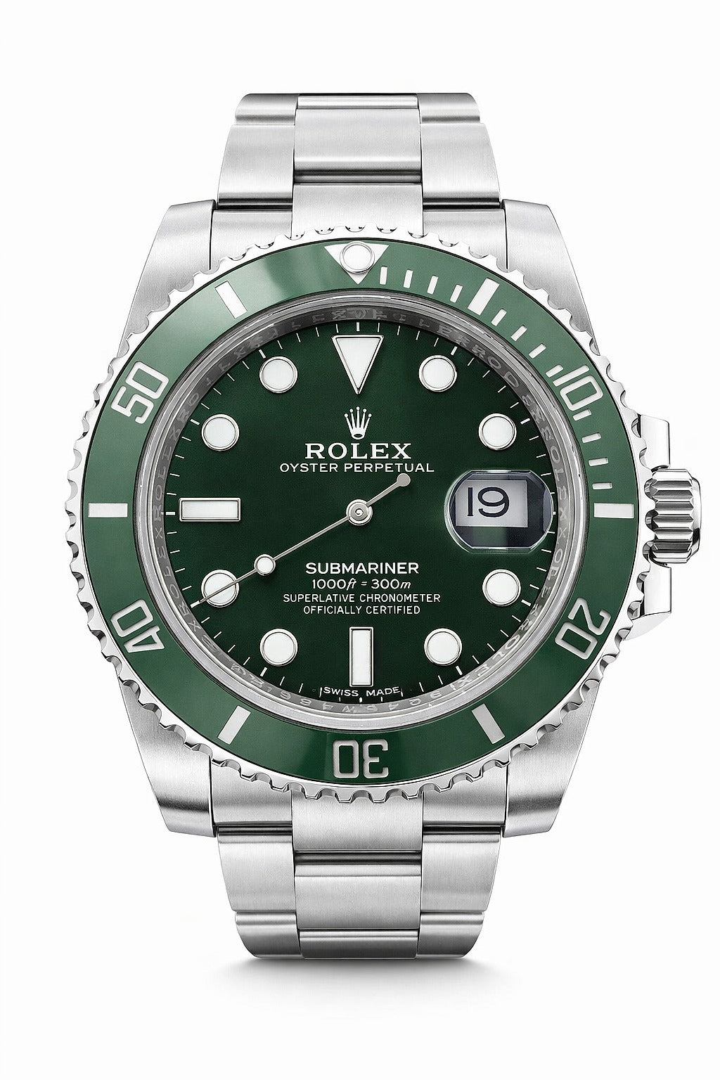 Rolex Submariner "Hulk" Green Dial Steel Men's Watch 116610LV