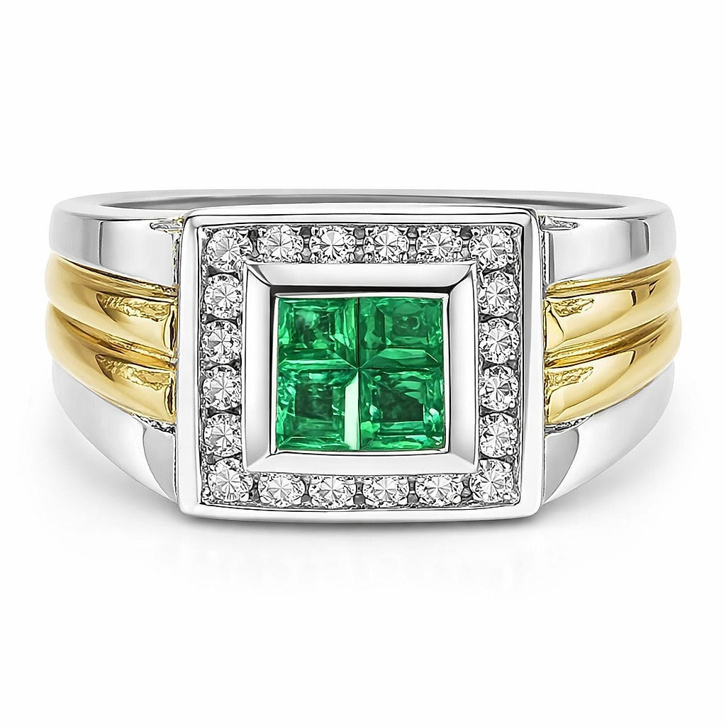 10K Yellow Gold Men's Diamond Ring, 3.00 ctw